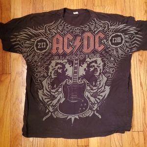 Magic brand 2008 AC/DC Black Ice shirt XL